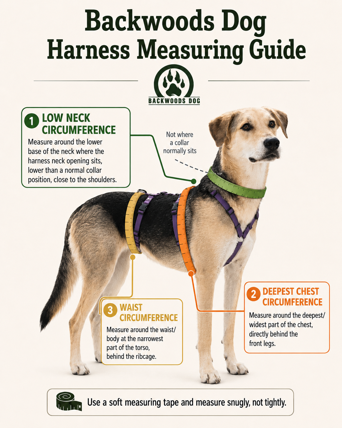 Waterproof BioThane Trek Harness