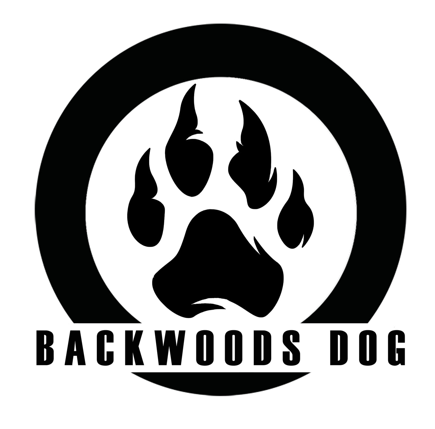 Backwoods Dog paw logo