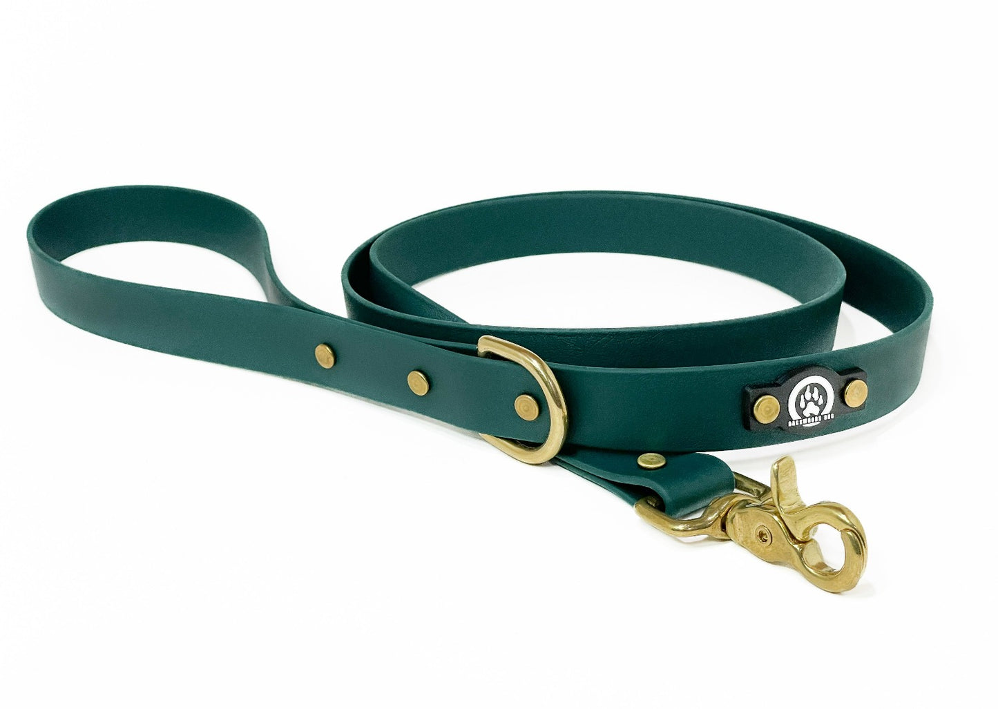 backwoods dog biothane waterproof brass hardware leash
